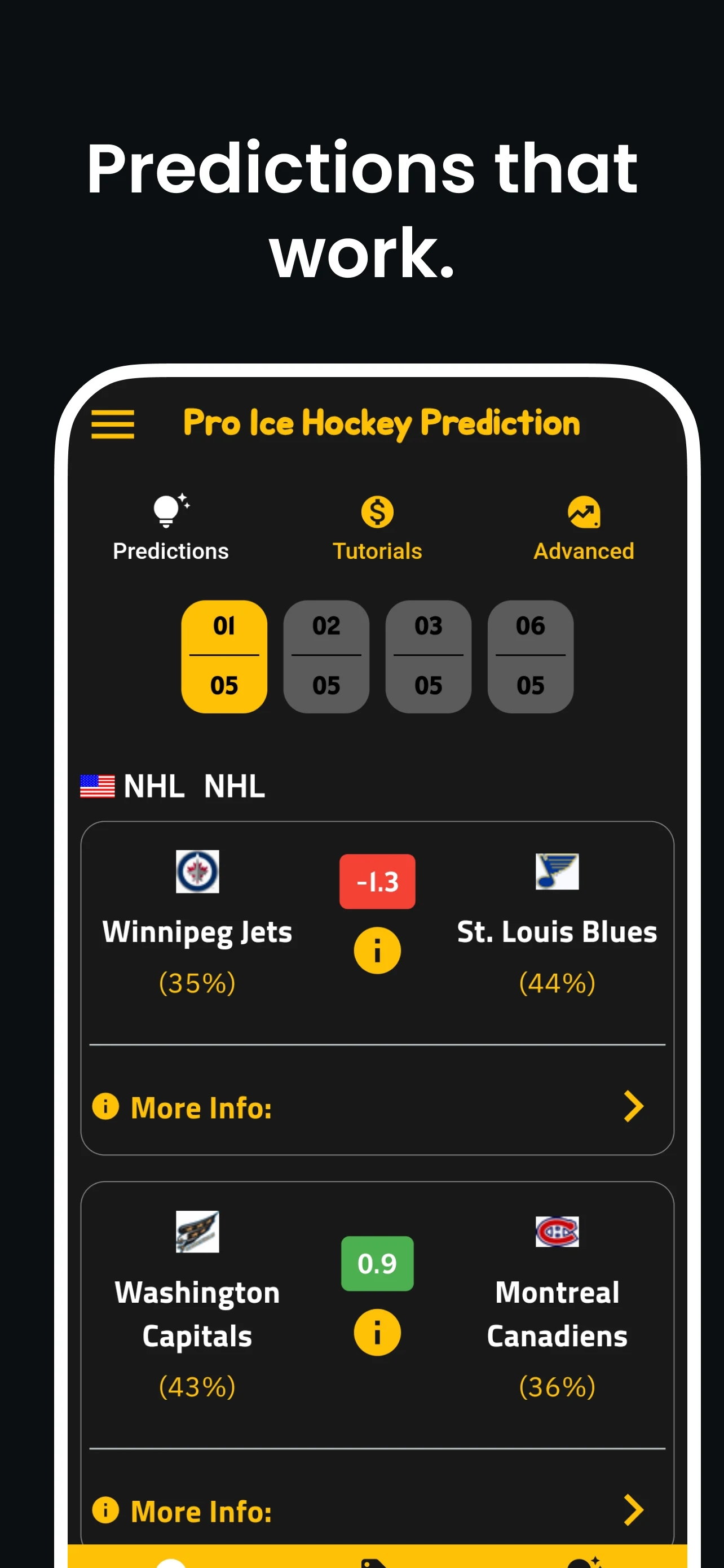 Ice Hockey Predictions & Tips screenshot