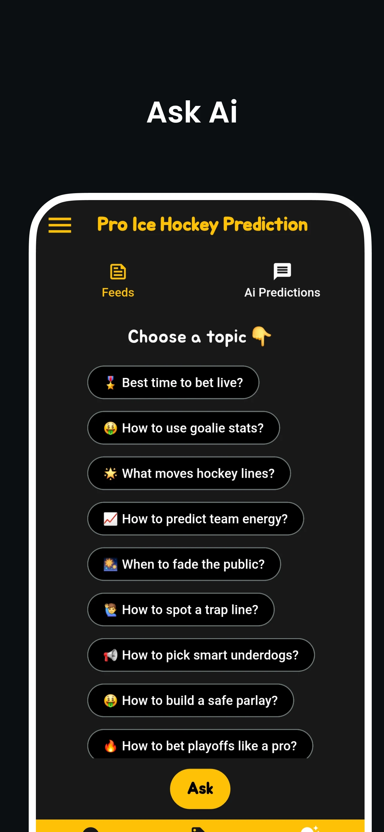 Ice Hockey Predictions & Tips screenshot